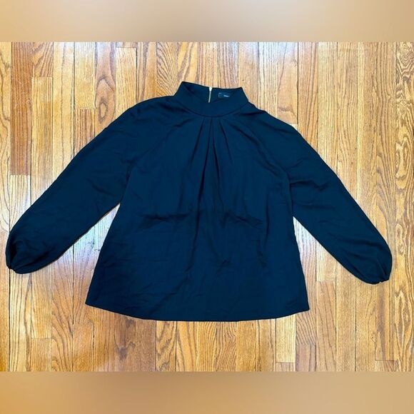 Robert Rodriguez Black Mock Neck Pleated Blouse Women’s Size Small NWT - Picture 1 of 8